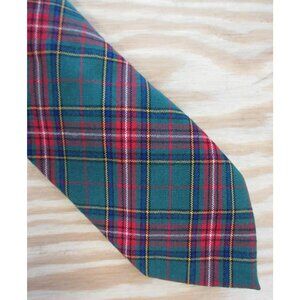VINTAGE Pendleton Neck Tie Virgin Wool Tartan Plaid Business USA Made